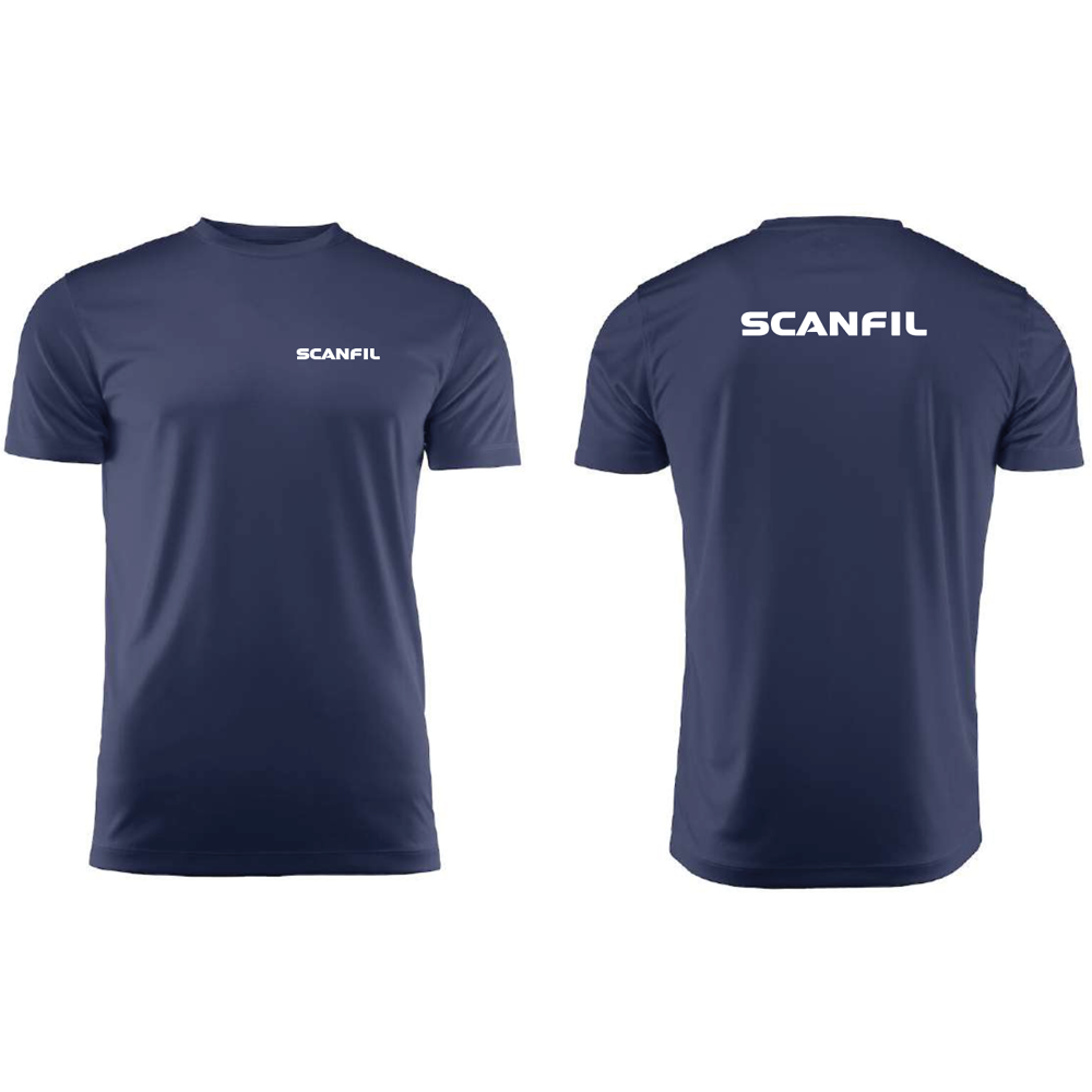 Printer Run active t-shirt Navy